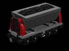 Набор LEGO MOC-0210 Вагон для перевозки угля (опрокидывающийся)