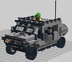 Набор LEGO MOC-0214 Хамви - американский армейский внедорожник