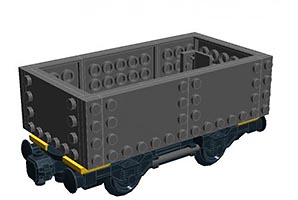 Набор LEGO MOC-0215 Полувагон для перевозки угля