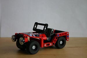 Набор LEGO MOC-0243 Красный мини джип