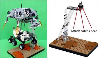 Набор LEGO Подставка для воздушного крана в научной лаборатории на Марсе