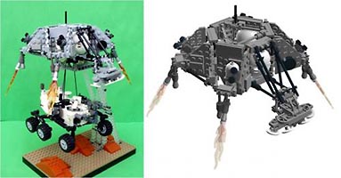 Набор LEGO MOC-0288 Воздушный кран в научной лаборатории на Марсе