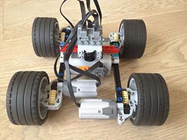 Набор LEGO MOC-0396 Легкая машинка с управлением всеми колесами