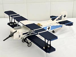 Набор LEGO MOC-0403 Самолет-биплан Фоккер D-7