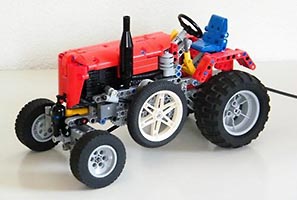 Набор LEGO MOC-0423 Трактор с пневматическим приводом
