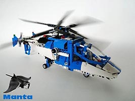 Набор LEGO MOC-0457 Полицейский вертолет 'Манта' ('Скат')
