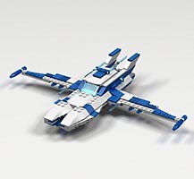 Набор LEGO MOC-0466 Космический корабль NX-0728-KI