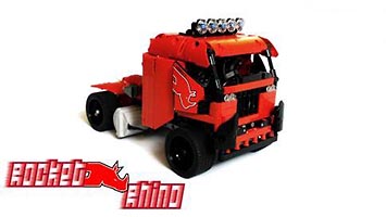Набор LEGO MOC-0482 Гоночный грузовик 'Носорог-ракета'