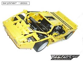Набор LEGO MOC-0487 Автомобиль Вектор W8 Турбо