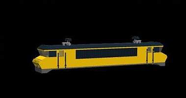 Набор LEGO MOC-0535 Голландский поезд NS-1752