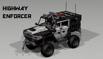 Набор LEGO MOC-0562 Полицейский джип
