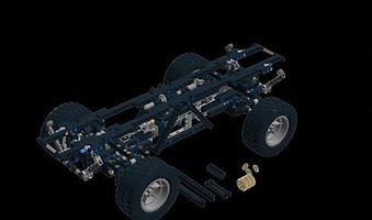 Набор LEGO MOC-0573 Шасси вездехода Юнимог