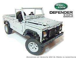 Набор LEGO MOC-0580 Лэнд Ровер Дефендер 110