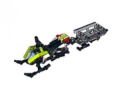 Набор LEGO MOC-0628 Снегоход с прицепом