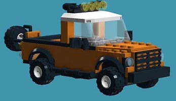 Набор LEGO MOC-0712 Лэнд Ровер 110 Пикап