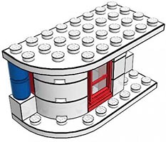 Набор LEGO MOC-0724 Магазинчик на перекрестке