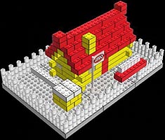 Набор LEGO MOC-0750 Бревенчатый домик