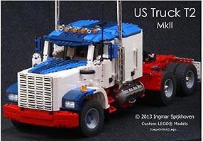 Набор LEGO MOC-0812 Грузовик-тягач Т2, версия 2