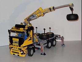 Набор LEGO MOC-0828 Грузовик-кран на р/у
