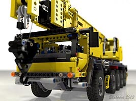 Набор LEGO MOC-0853 Улучшенный вариант набора 42009 Передвижной кран