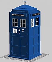 Набор LEGO MOC-0861 Телефонная будка 'Тардис' из сериала 'Доктор Кто'