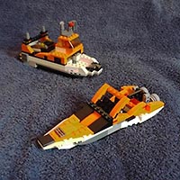 Набор LEGO MOC-0875 Скоростная лодка