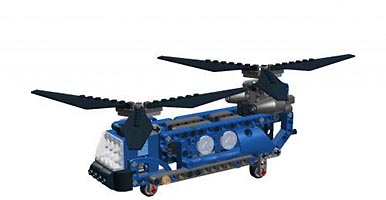 Набор LEGO MOC-0892 Синий вертолет Чинук
