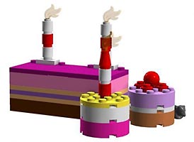 Набор LEGO MOC-0896 Праздничный торт и пирожные