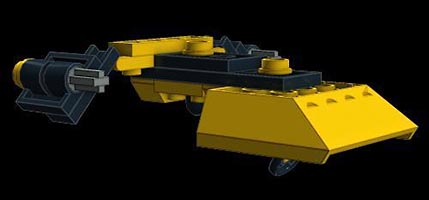 Набор LEGO MOC-0913 Желтый космичесчкий корабль
