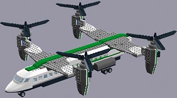 Набор LEGO MOC-0941 4-х моторный винтокрыл