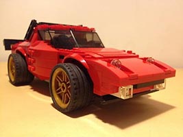 Набор LEGO MOC-0966 Гоночная машина Лянча Страто 'Страдале'