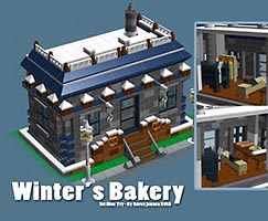 Набор LEGO MOC-1043 Зимняя булочная