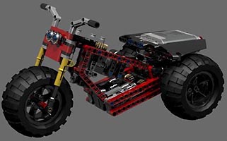 Набор LEGO MOC-1179 Мотоцикл Хонда