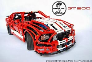 Набор LEGO MOC-1180 Форд Мустанг Шелби GT500 (р/у)
