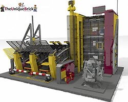Набор LEGO MOC-1223 Пожарная станция аэропорта