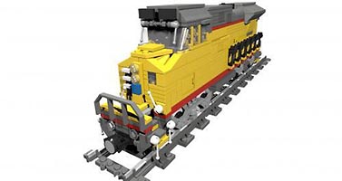 Набор LEGO MOC-1226 Локомотив Юнайтед Пасифик