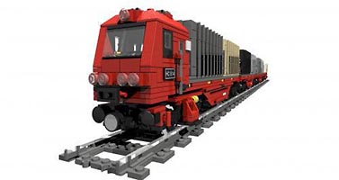 Набор LEGO MOC-1227 Грузовой поезд
