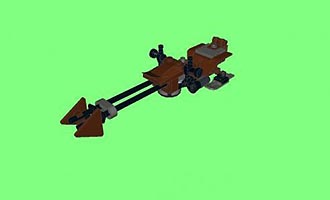 Набор LEGO MOC-1263 Спидер-мотоцикл 74-Z