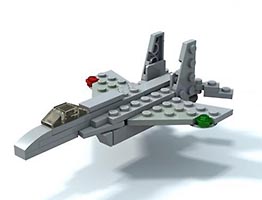 Набор LEGO MOC-1287 Мини-Истребитель МиГ-29