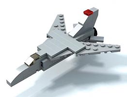 Набор LEGO MOC-1295 Мини-Истребитель МиГ-23