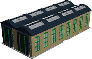 Набор LEGO MOC-1299 Английкое железнодорожное депо