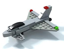 Набор LEGO MOC-1308 Истребитель 'Еврофайтер тайфун'