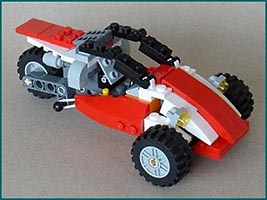 Набор LEGO Трехколесный мотоцикл (трайк) Тираннозавр