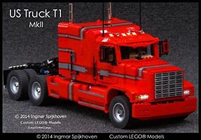 Набор LEGO MOC-1332 Тягач T1 MkII