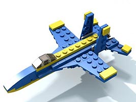 Набор LEGO MOC-1343 Истребитель F-18 Хорнет ('Голубые ангелы')