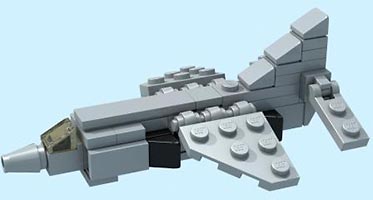 Набор LEGO MOC-1345 Истребитель Харриер Сиддли