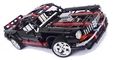 Набор LEGO Черный американский Маслкар (Мускулистая машина)