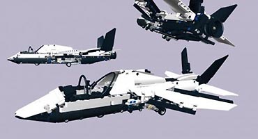Набор LEGO MOC-1377 Реактивный самолет