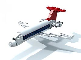 Набор LEGO MOC-1438 Самолет Ил-62