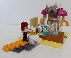 Набор LEGO MOC-1539 Ледяной луч против Боевого робота